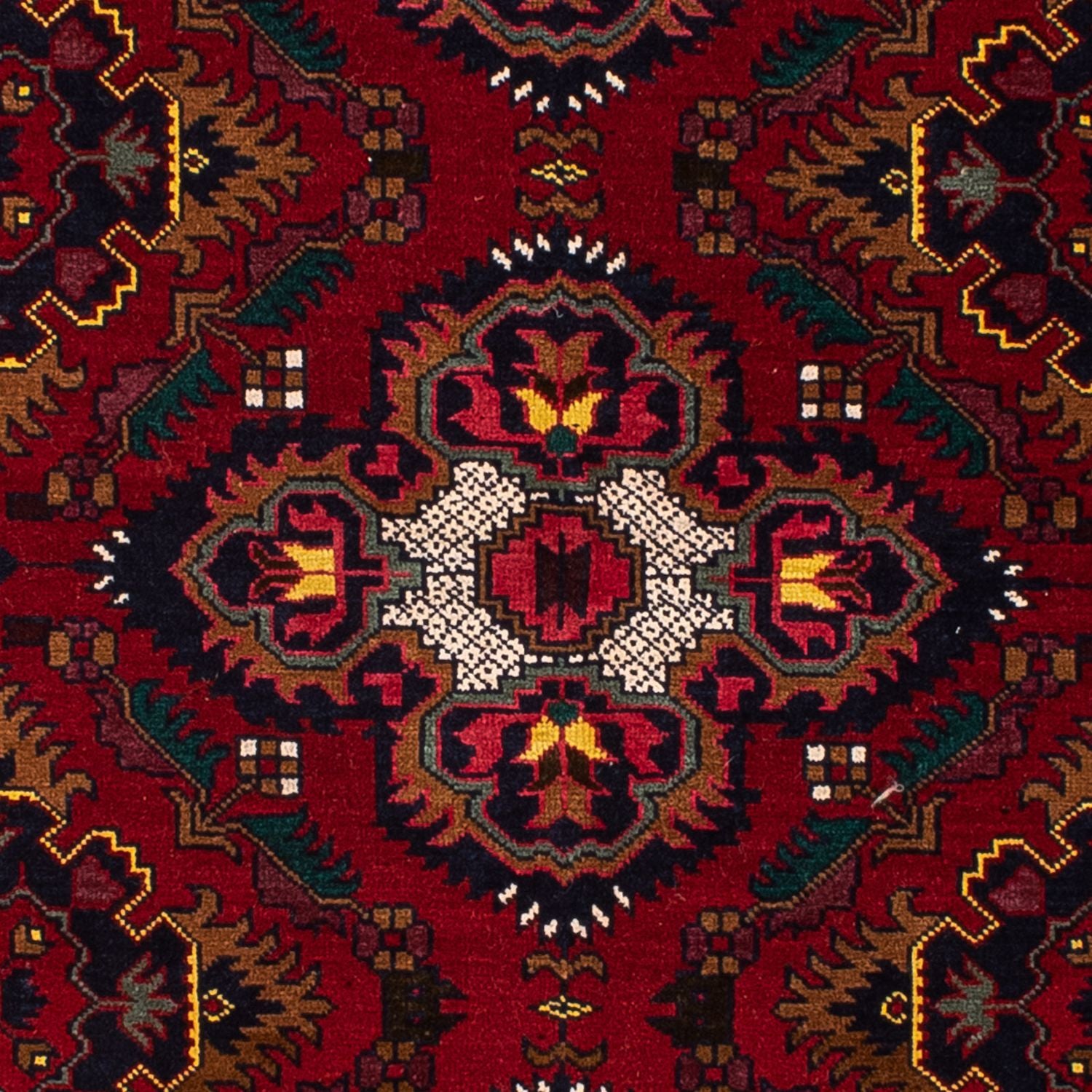 Alfombra afgana - 145 x 93 cm - rojo oscuro