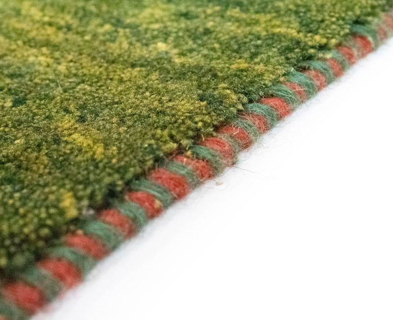 Alfombra de pasillo Alfombra Gabbeh - Persa - 205 x 66 cm - verde