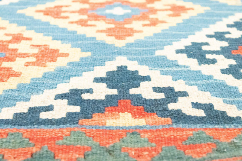 Alfombra de pasillo Alfombra Kelim - Oriental - 203 x 64 cm - naranja