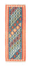 Alfombra de pasillo Alfombra Kelim - Oriental - 198 x 64 cm - azul