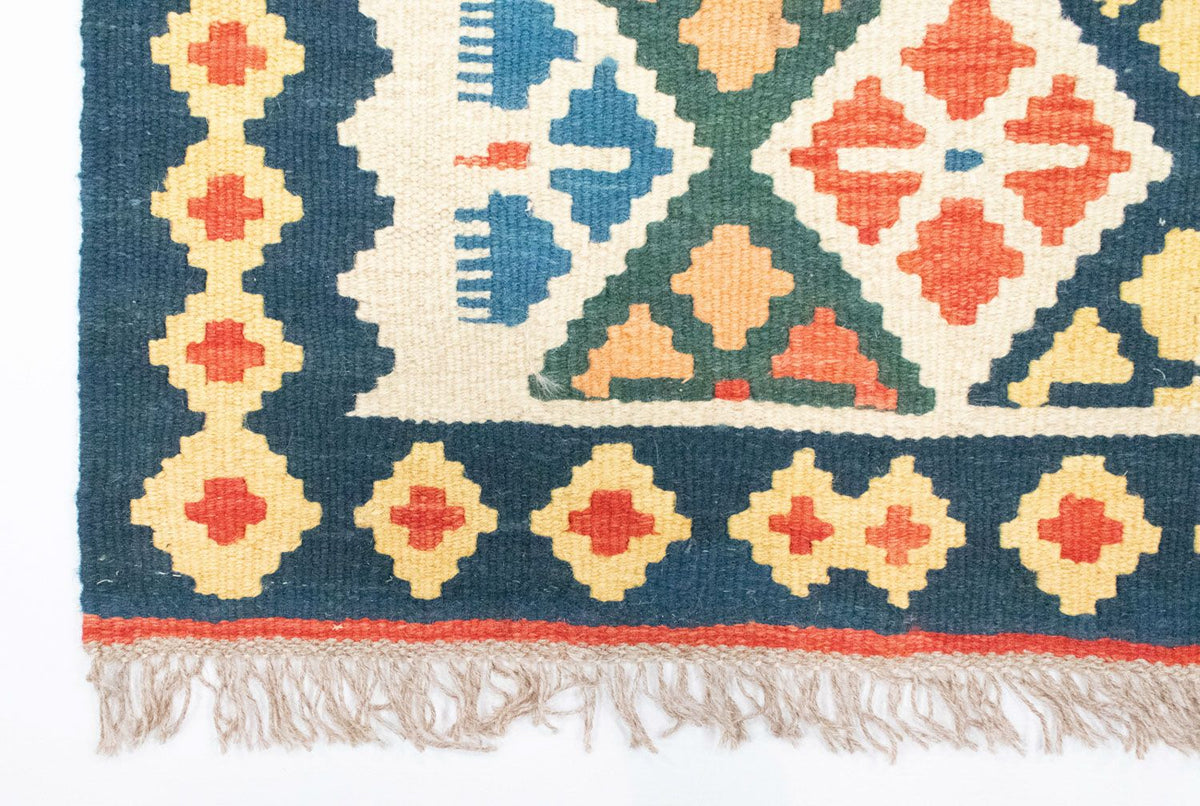 Alfombra de pasillo Alfombra Kelim - Oriental - 207 x 65 cm - beige