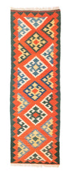 Kilim Fars Alfombra 62x207cm - Alfombra de pasillo / Rojo / 62 x 207 cm Alfombra de pasillo