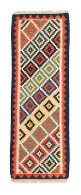 Alfombra de pasillo Alfombra Kelim - Oriental - 182 x 62 cm - beige