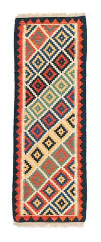 Alfombra de pasillo Alfombra Kelim - Oriental - 182 x 62 cm - beige