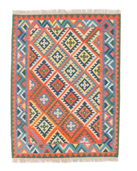 Alfombra Kelim - Oriental - 196 x 150 cm - naranja