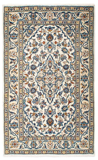 Alfombra persa - Keshan - 154 x 100 cm - beige