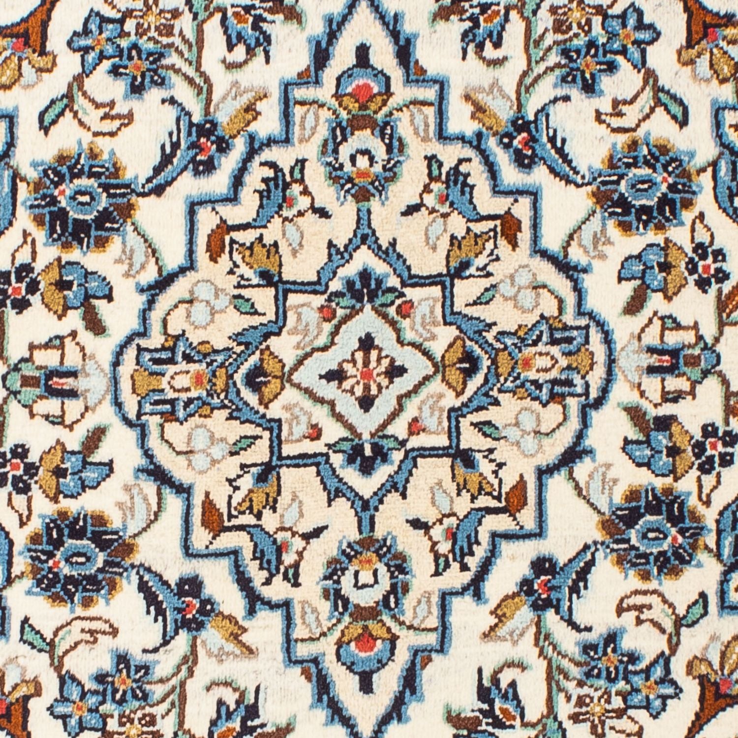 Alfombra persa - Keshan - 152 x 100 cm - beige