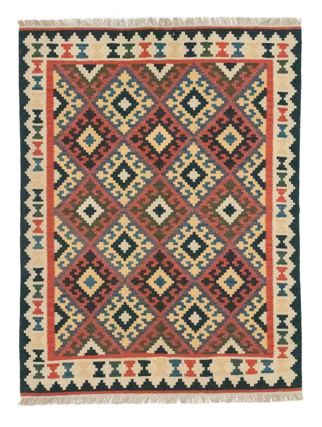 Alfombra Kelim - Oriental - 200 x 150 cm - marrón