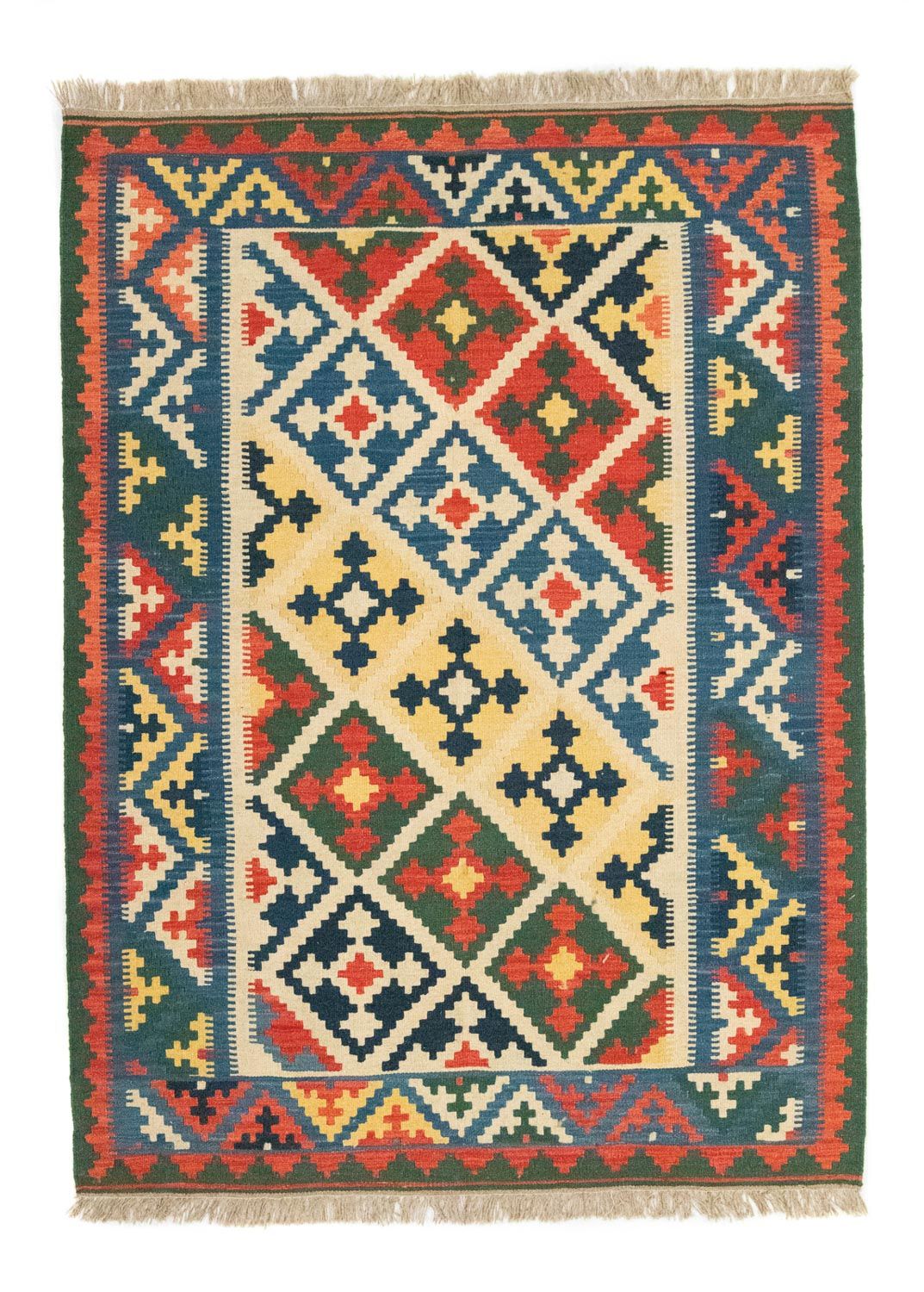 Alfombra Kelim - Oriental - 200 x 147 cm - azul