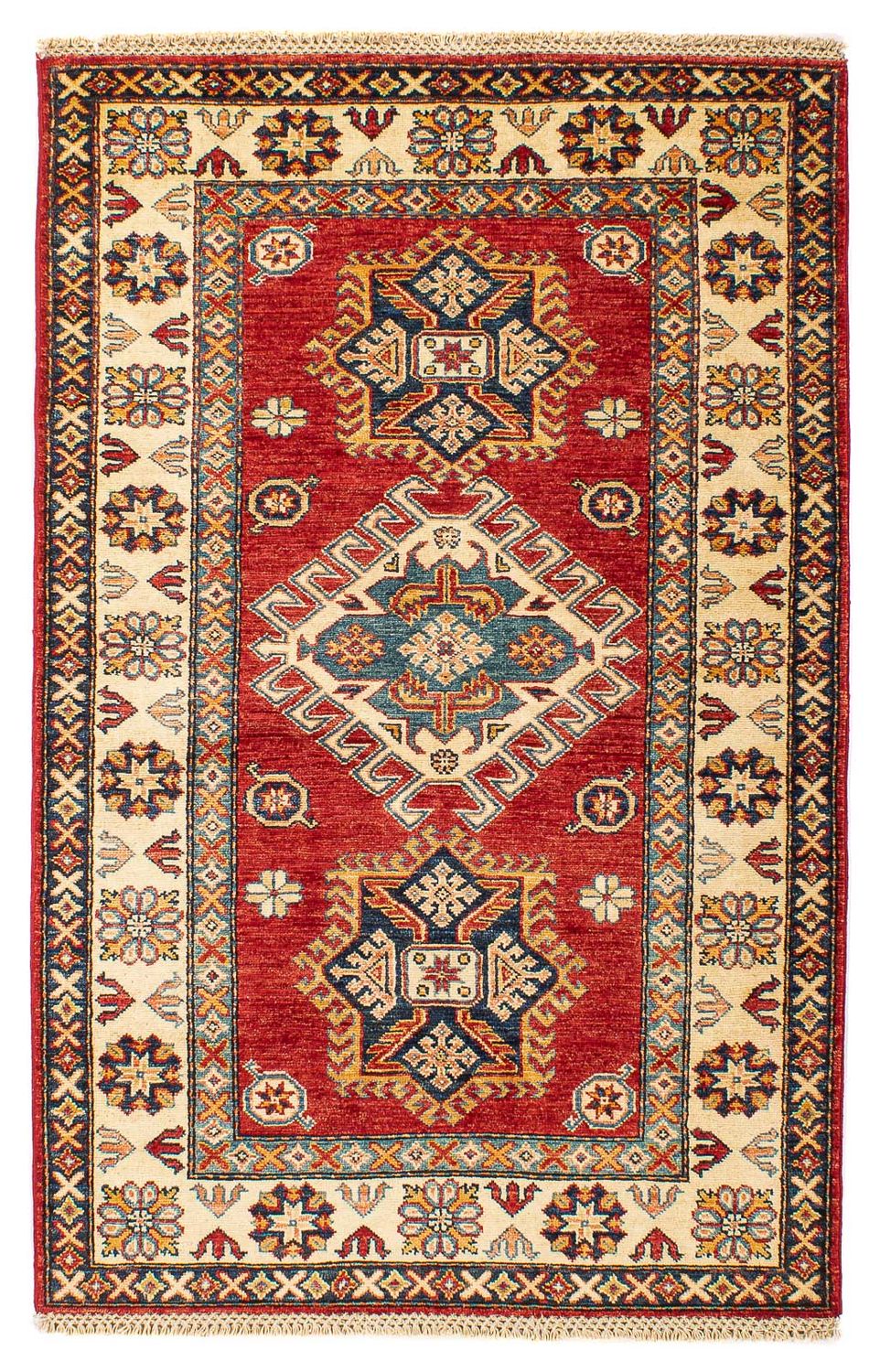 Alfombra Ziegler - Kazak - 152 x 101 cm - rojo oscuro