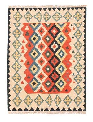Alfombra Kelim - Oriental - 205 x 155 cm - naranja