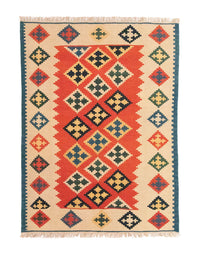 Alfombra Kelim - Oriental - 200 x 148 cm - naranja