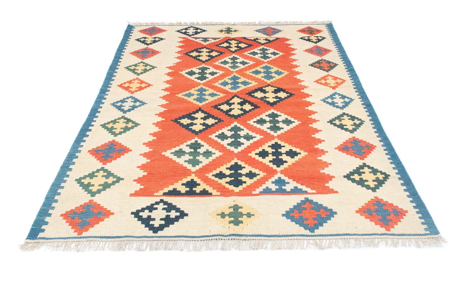 Alfombra Kelim - Oriental - 200 x 148 cm - naranja
