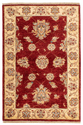 Alfombra Ziegler - 124 x 84 cm - rojo oscuro
