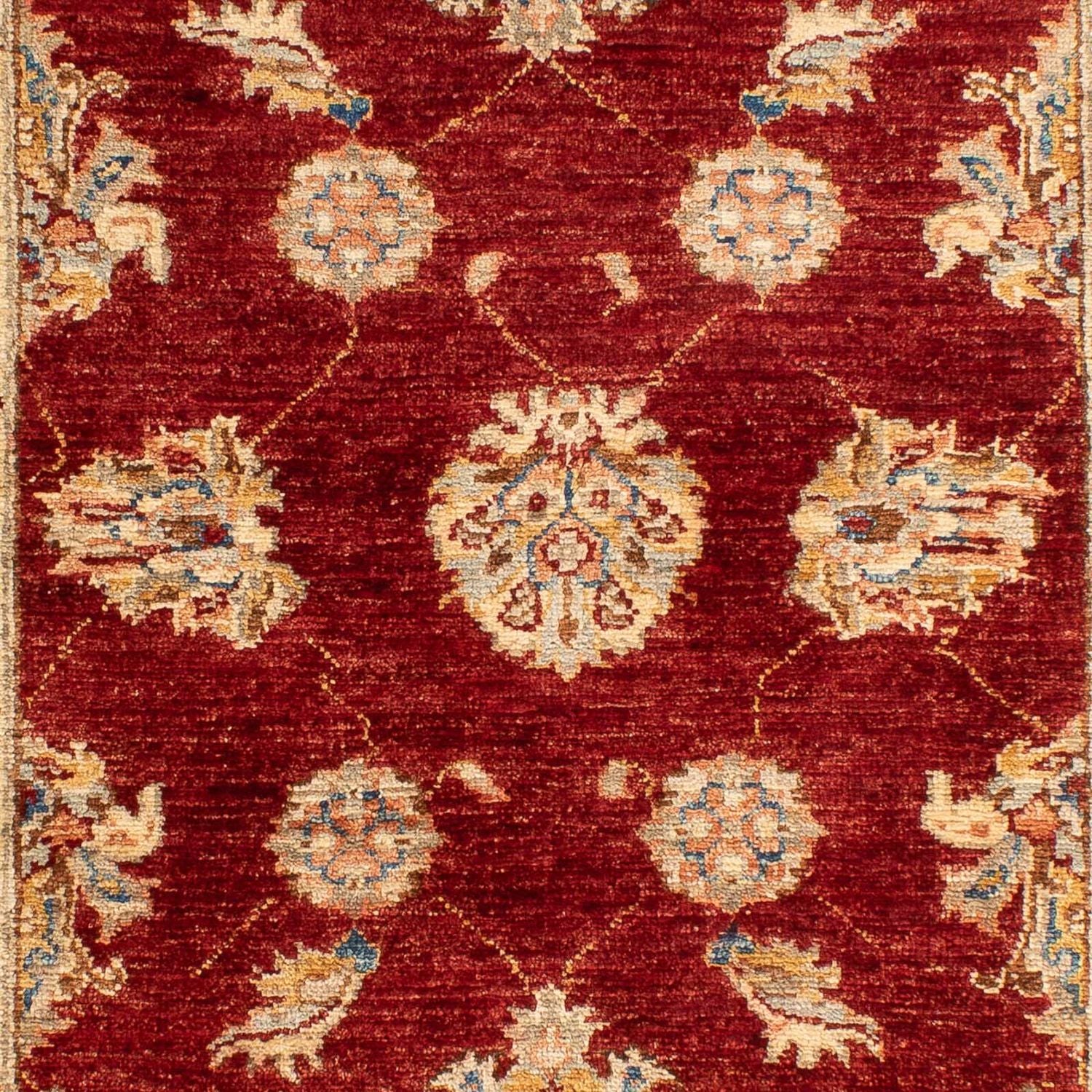 Alfombra Ziegler - 124 x 84 cm - rojo oscuro
