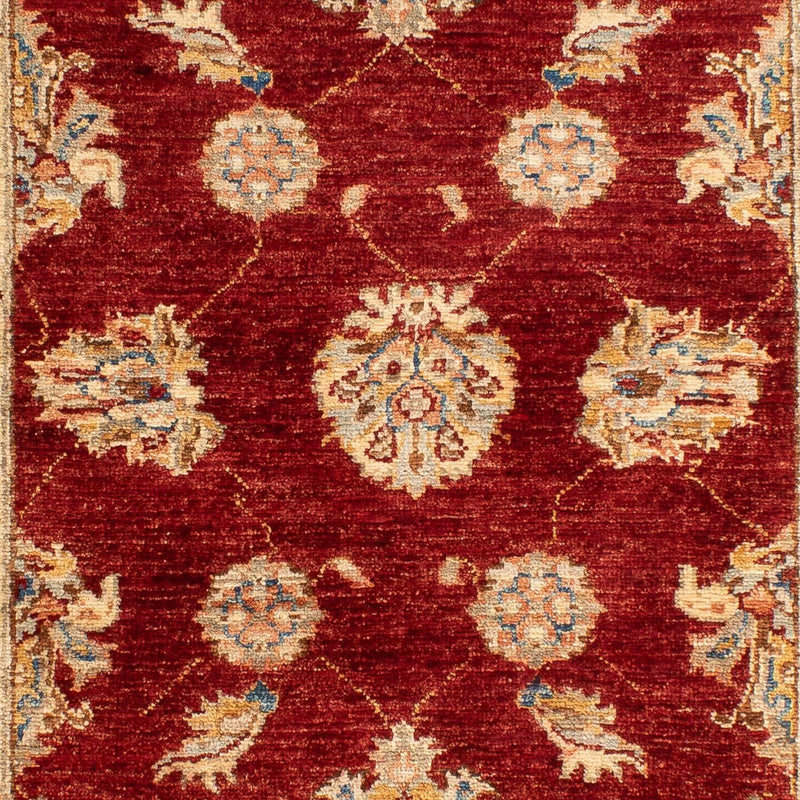 Alfombra Ziegler - 124 x 84 cm - rojo oscuro