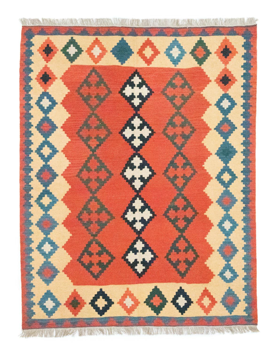Alfombra Kelim - Oriental - 200 x 150 cm - naranja
