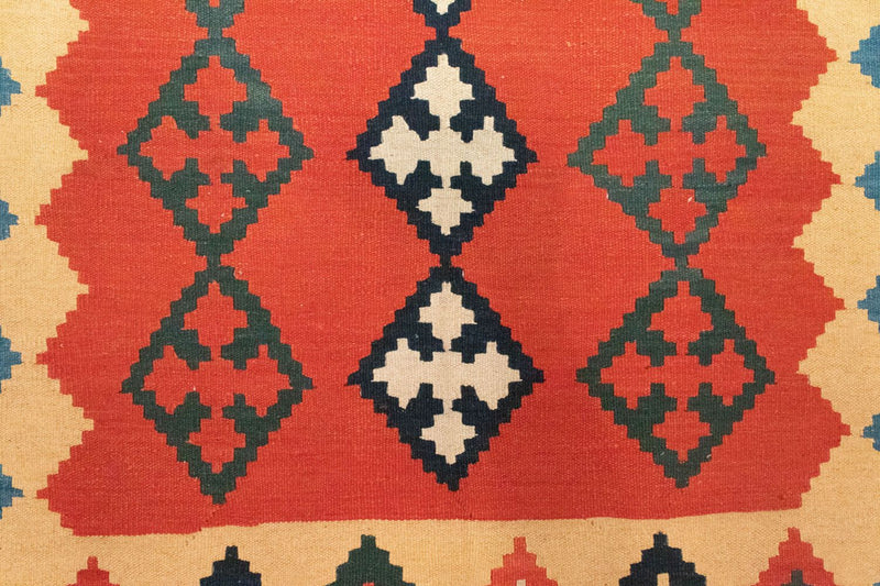 Alfombra Kelim - Oriental - 200 x 150 cm - naranja