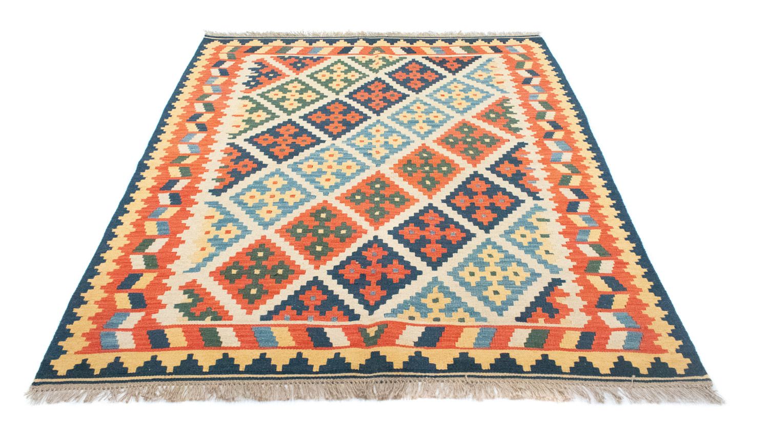 Alfombra Kelim - Oriental - 205 x 157 cm - naranja