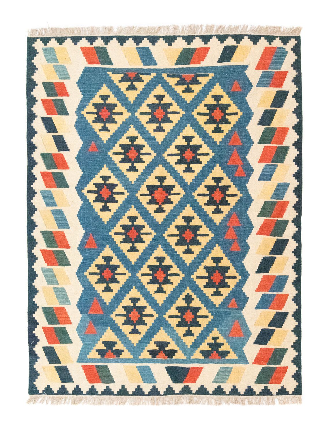 Alfombra Kelim - Oriental - 205 x 156 cm - azul
