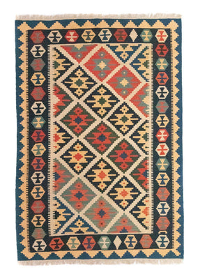 Alfombra Kelim - Oriental - 187 x 126 cm - azul