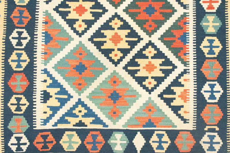 Alfombra Kelim - Oriental - 187 x 126 cm - azul