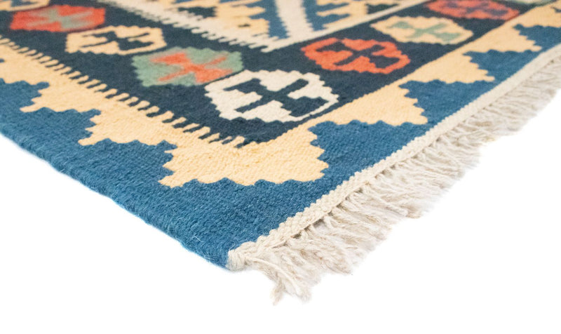 Alfombra Kelim - Oriental - 187 x 126 cm - azul