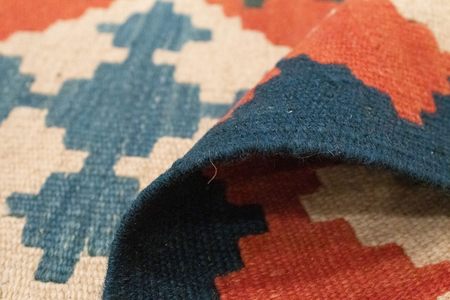 Alfombra Kelim - Oriental - 174 x 117 cm - azul