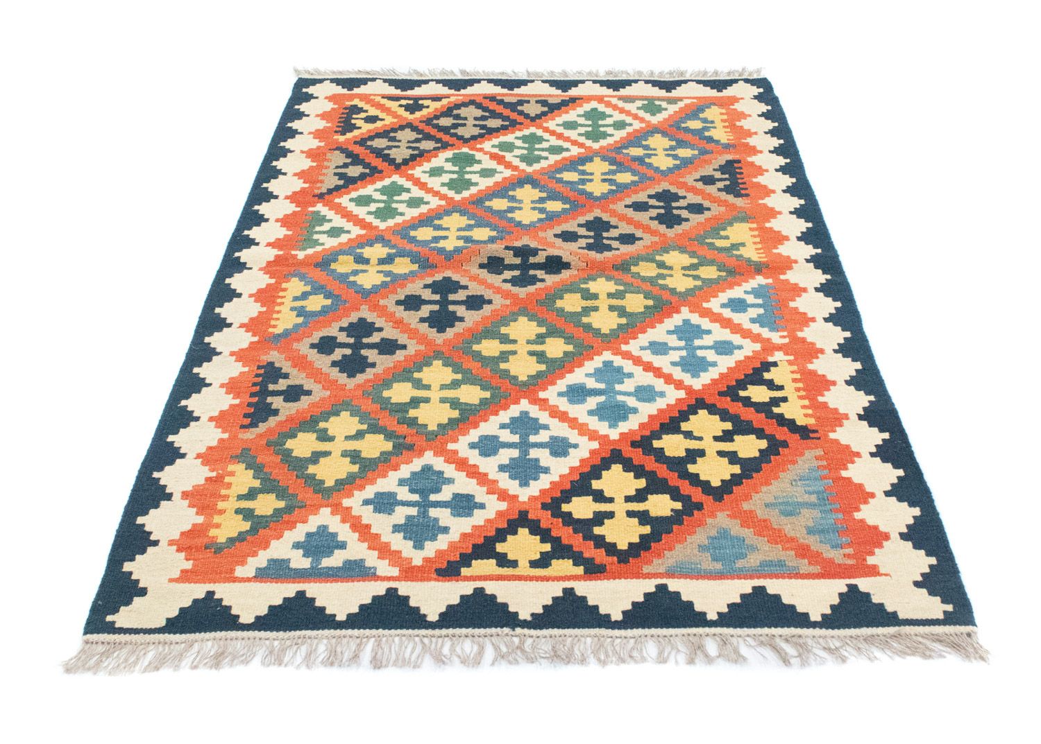 Alfombra Kelim - Oriental - 186 x 119 cm - naranja