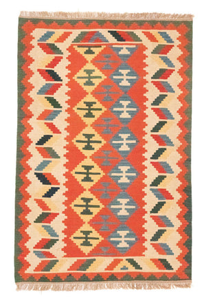 Alfombra Kelim - Oriental - 184 x 120 cm - naranja
