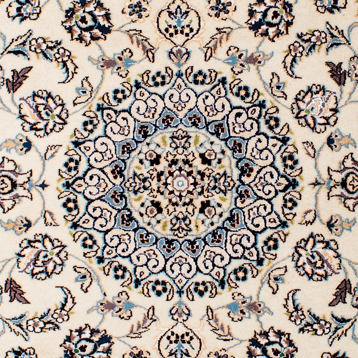 Alfombra Persa - Nain - Real - 130 x 88 cm - beige