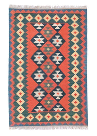 Alfombra Kelim - Oriental - 184 x 120 cm - naranja