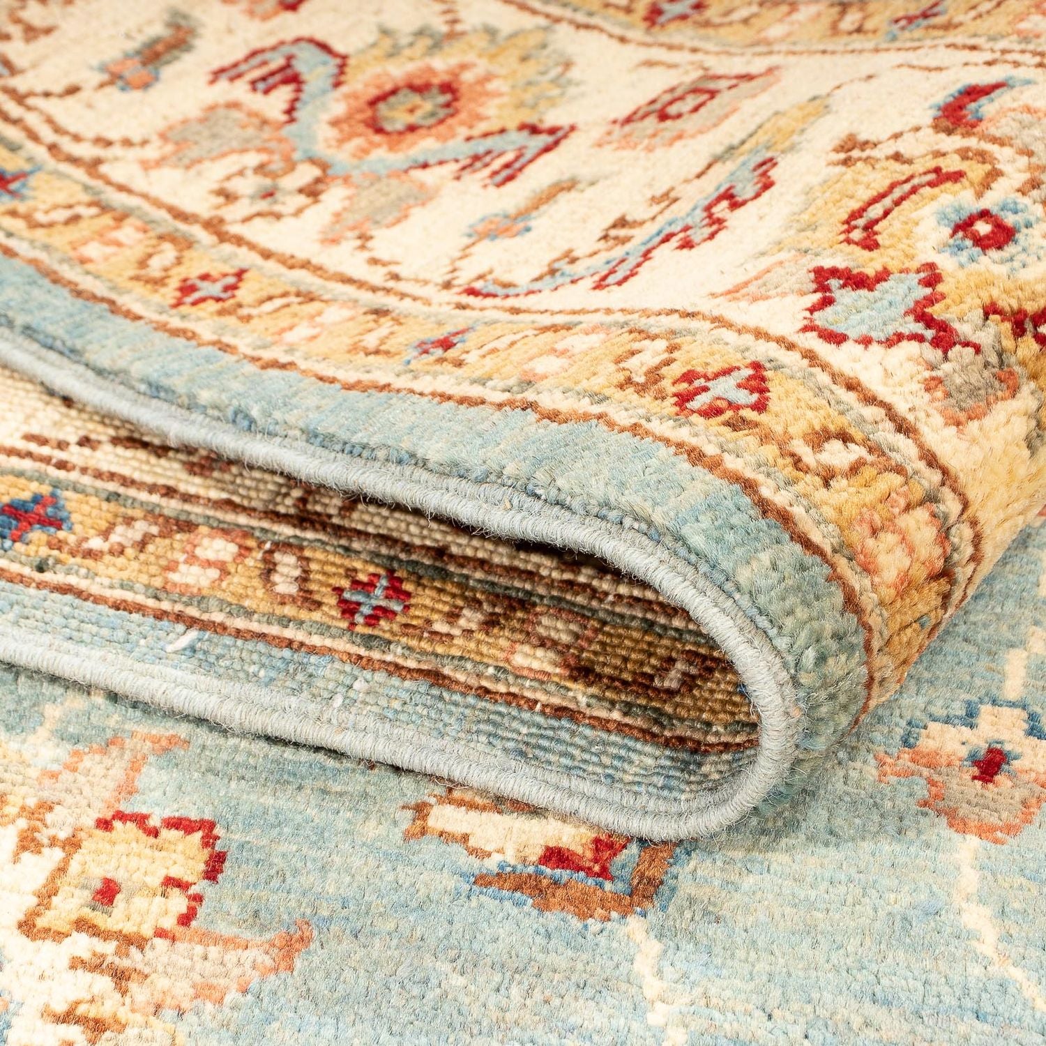 Alfombra Ziegler - 161 x 103 cm - azul claro