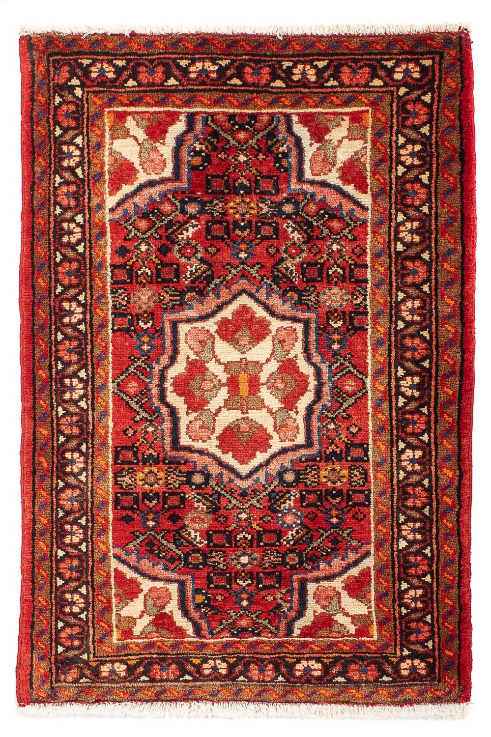 Alfombra persa - Nómada - 98 x 64 cm - rojo oscuro