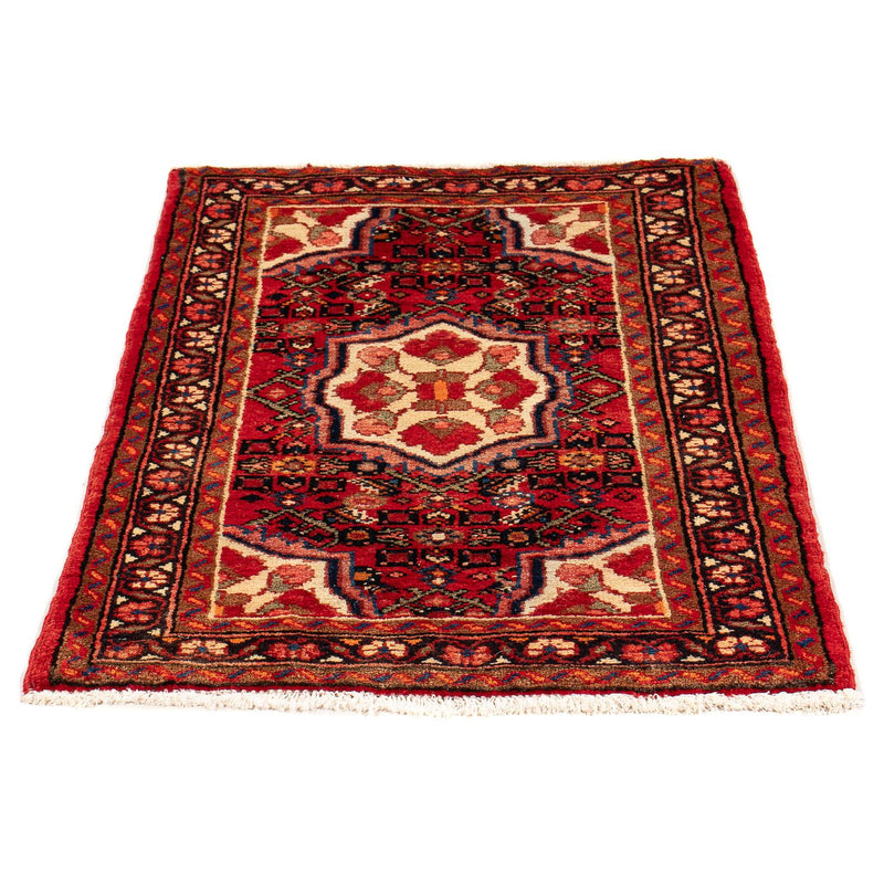 Alfombra persa - Nómada - 98 x 64 cm - rojo oscuro