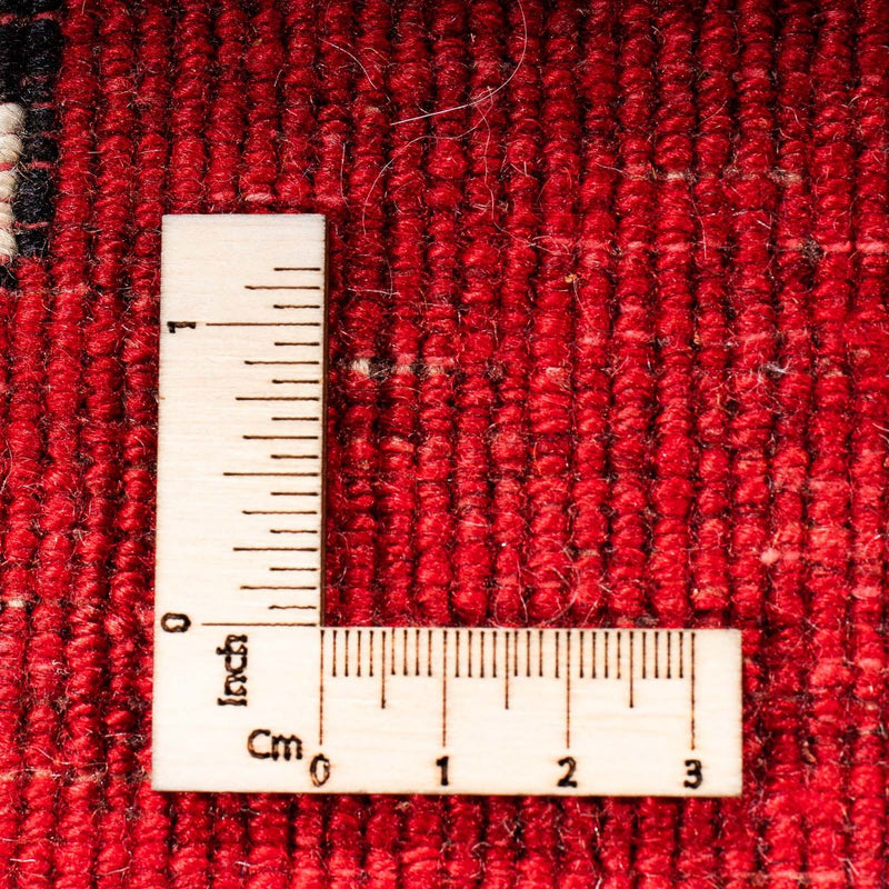 Alfombra persa - Nómada - 204 x 135 cm - rojo oscuro