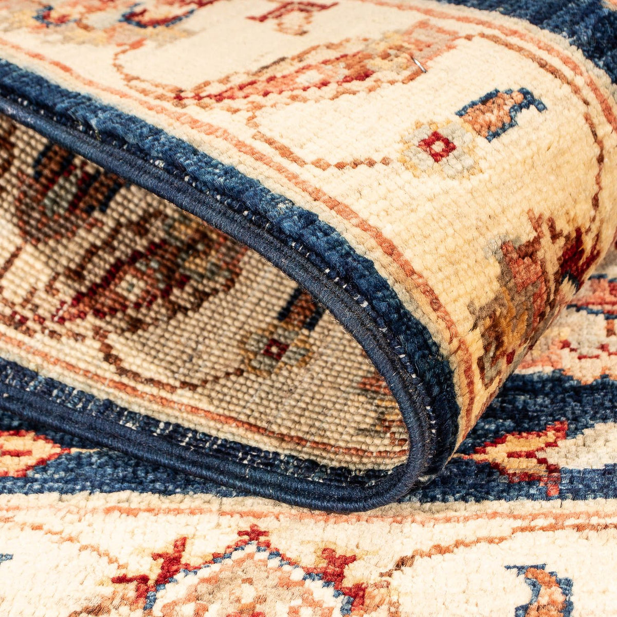 Alfombra Ziegler - 95 x 62 cm - azul oscuro