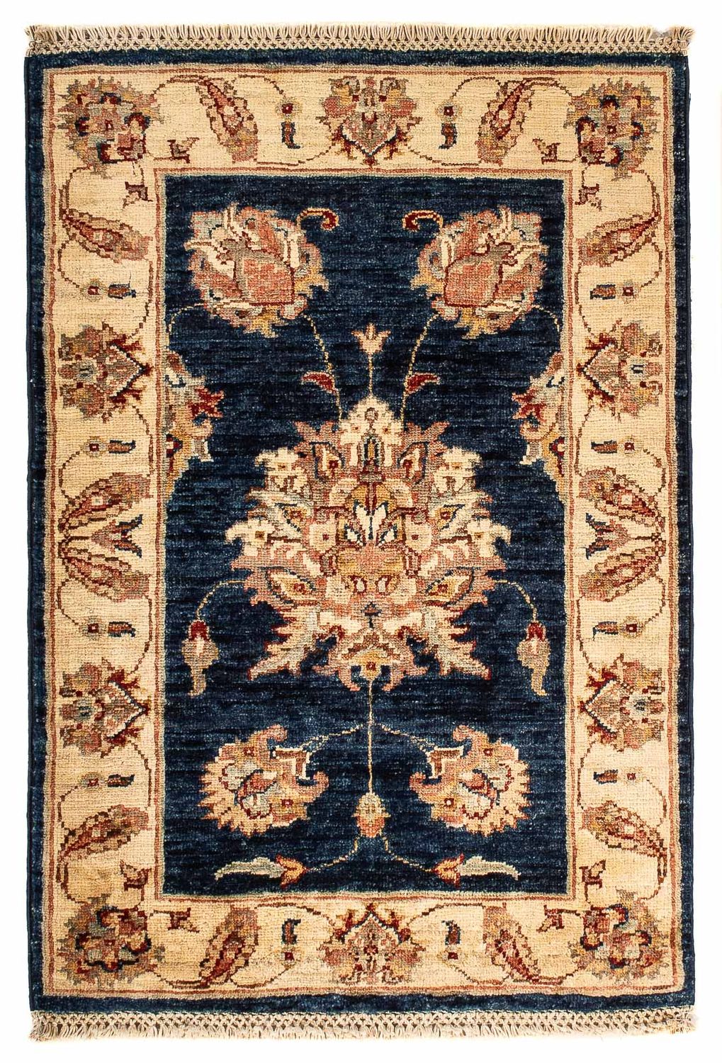 Alfombra Ziegler - 95 x 59 cm - azul oscuro