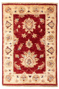 Alfombra Ziegler - 91 x 61 cm - rojo oscuro