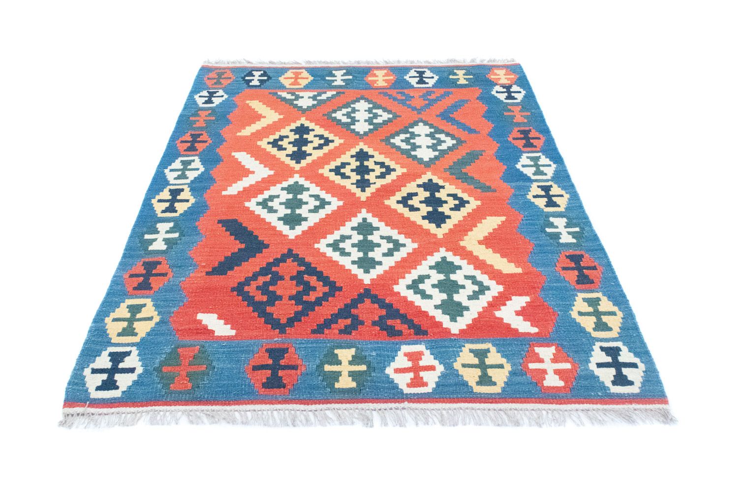 Alfombra Kelim - Oriental - 181 x 126 cm - naranja
