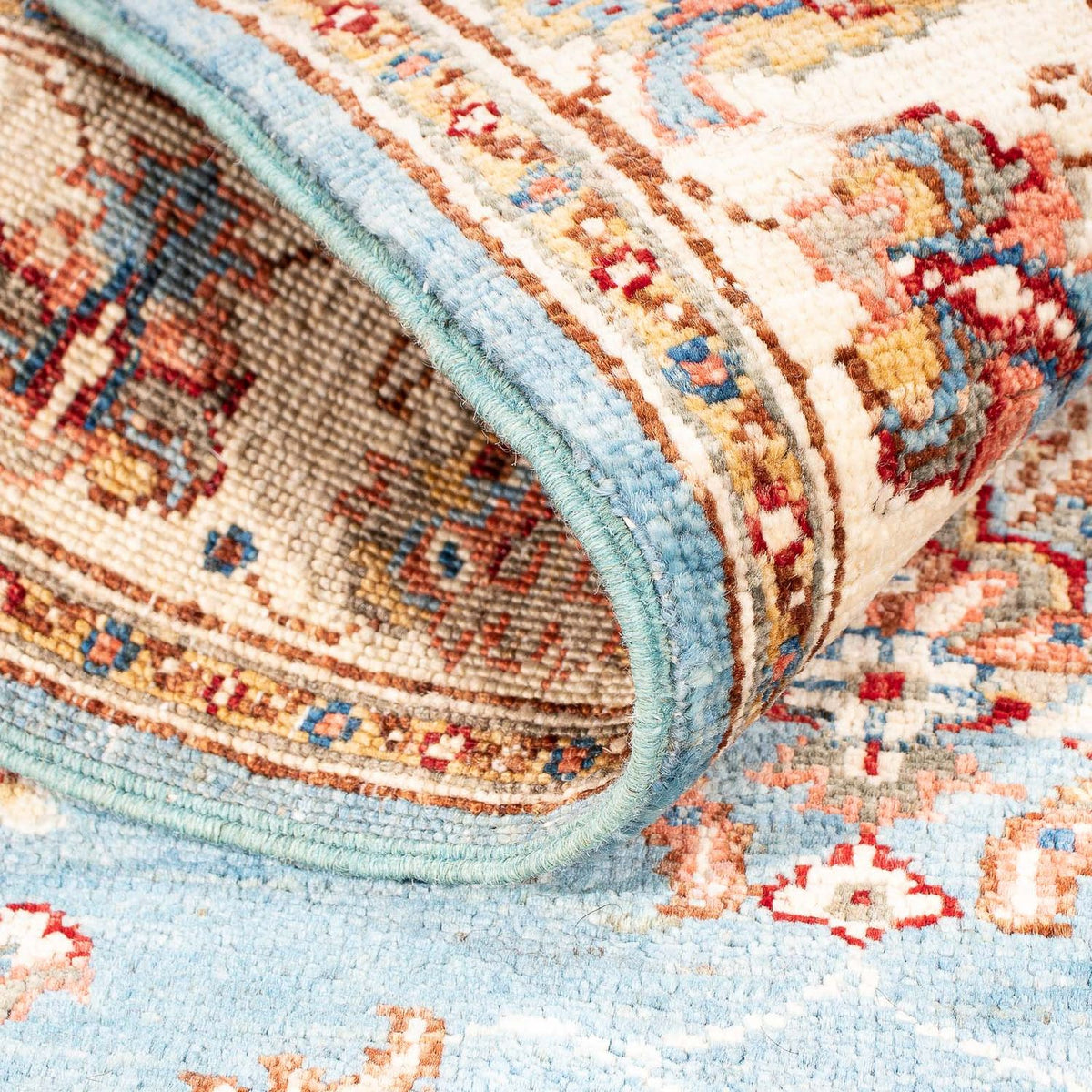 Alfombra Ziegler - 122 x 86 cm - azul claro