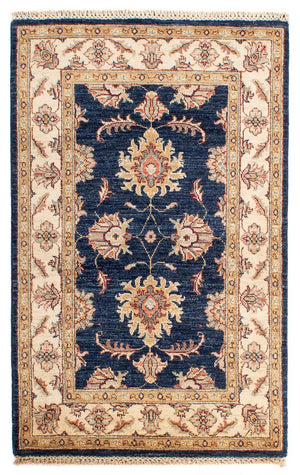 Alfombra Ziegler - 123 x 79 cm - azul oscuro