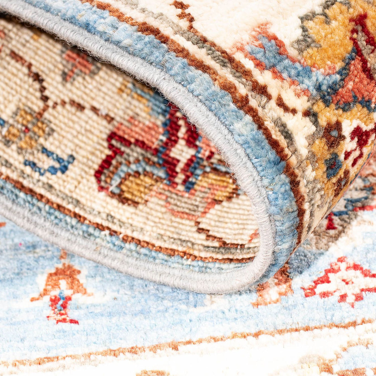 Alfombra Ziegler - 98 x 61 cm - azul claro