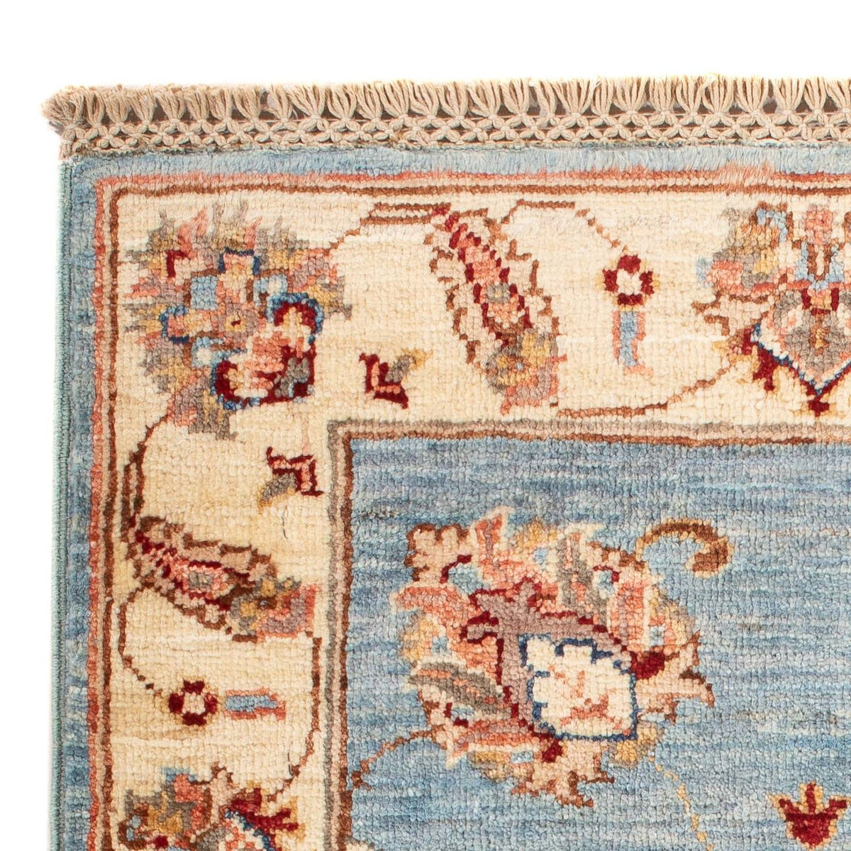 Alfombra Ziegler - 92 x 63 cm - azul claro