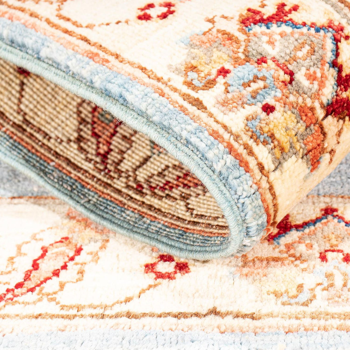 Alfombra Ziegler - 92 x 63 cm - azul claro