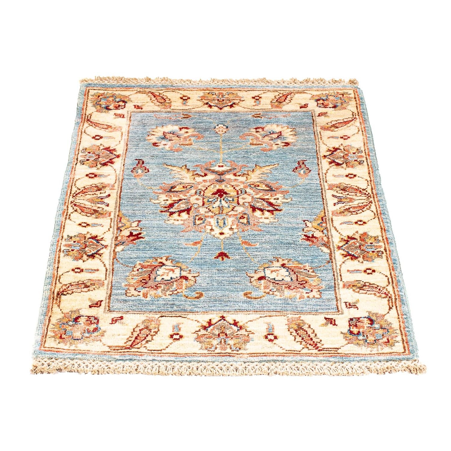 Alfombra Ziegler - 92 x 63 cm - azul claro