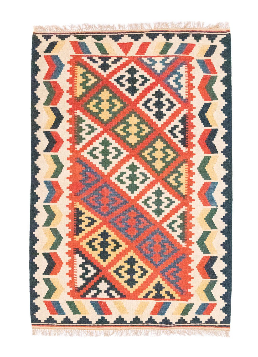 Alfombra Kelim - Oriental - 185 x 125 cm - naranja