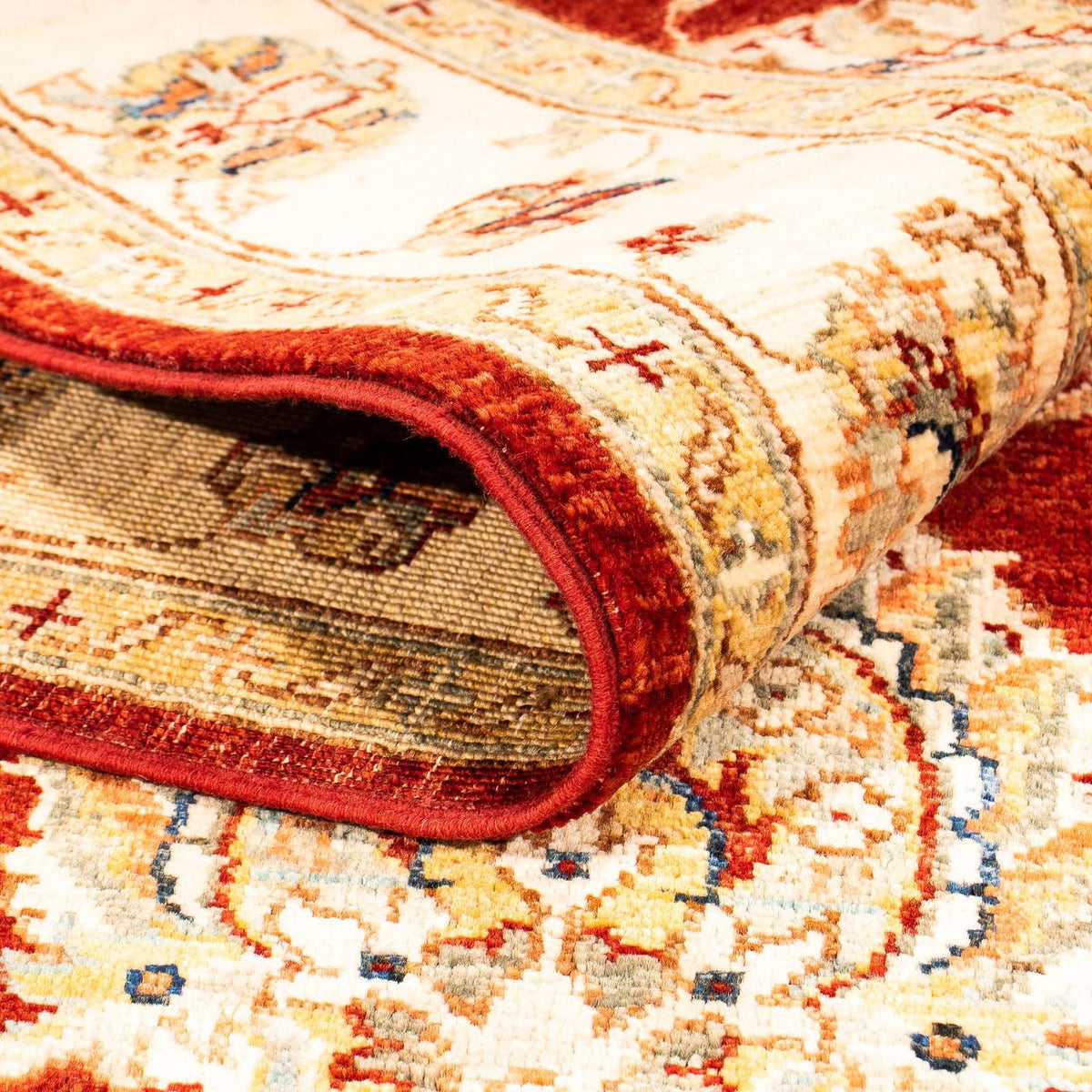 Alfombra Ziegler - 193 x 125 cm - rojo oscuro