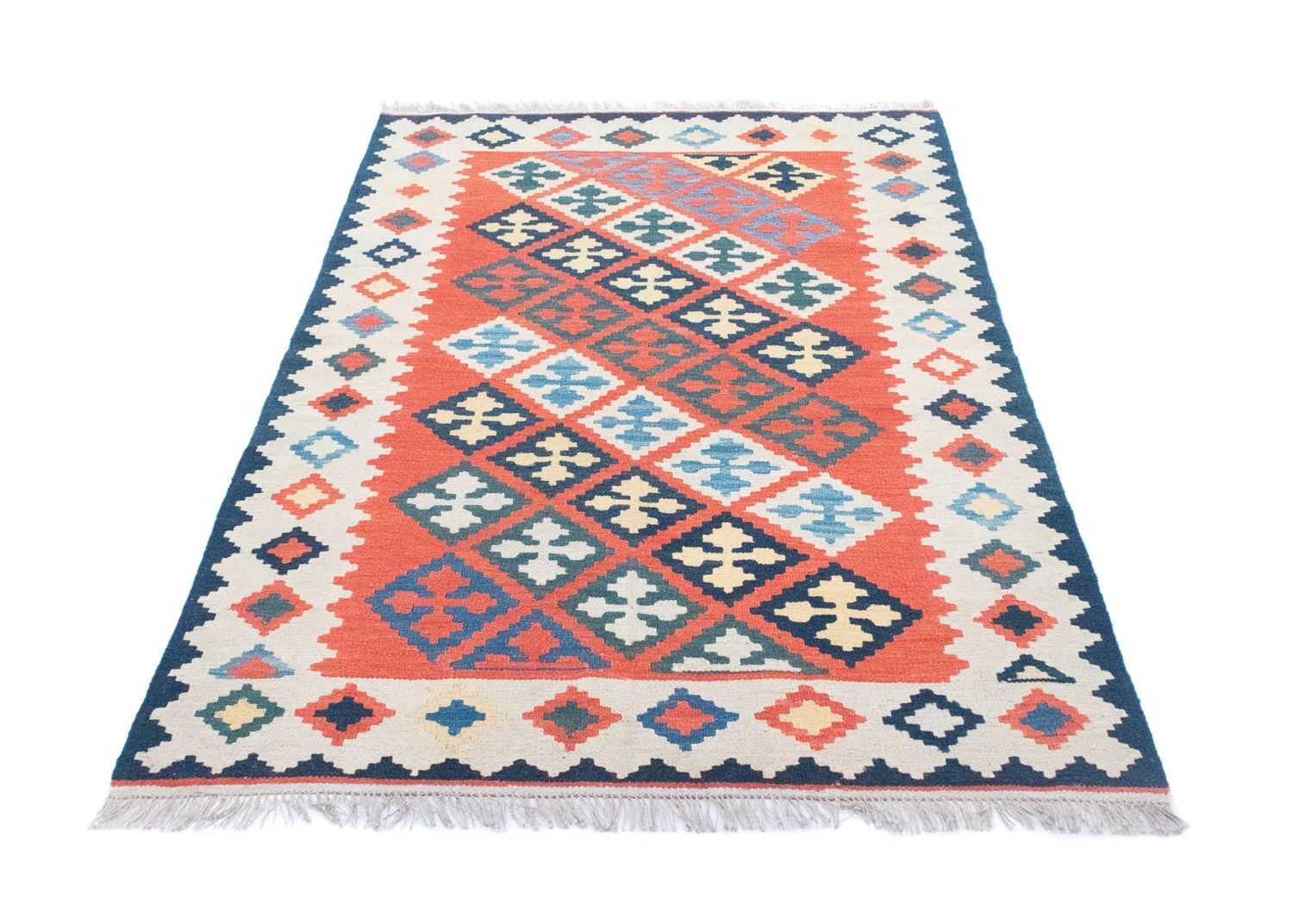 Alfombra Kelim - Oriental - 186 x 120 cm - naranja