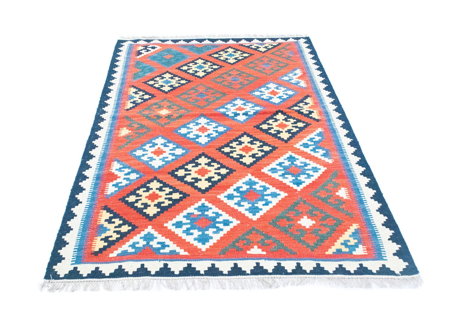 Alfombra Kelim - Oriental - 188 x 123 cm - naranja
